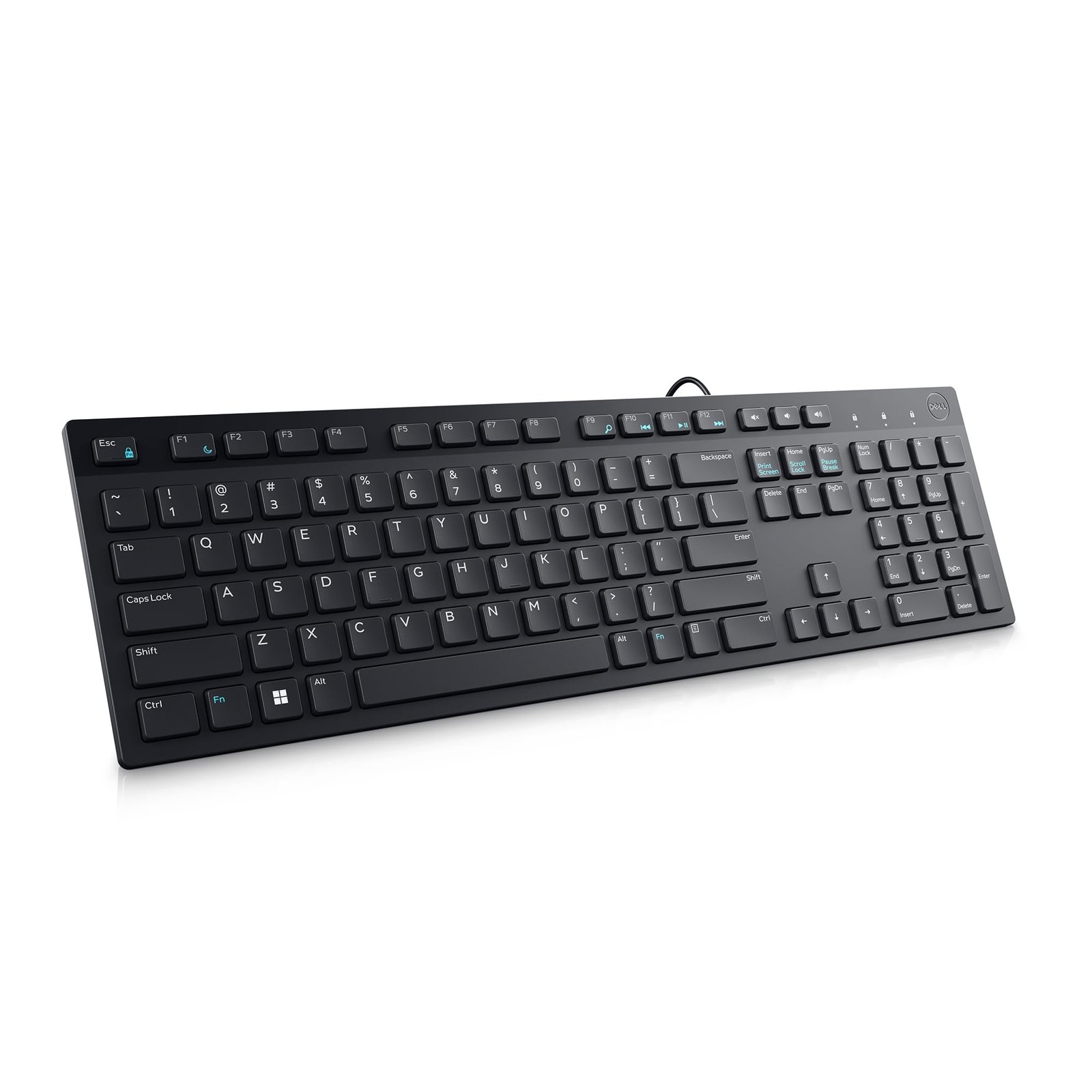 Illustrative English QWERTY keyboard layout