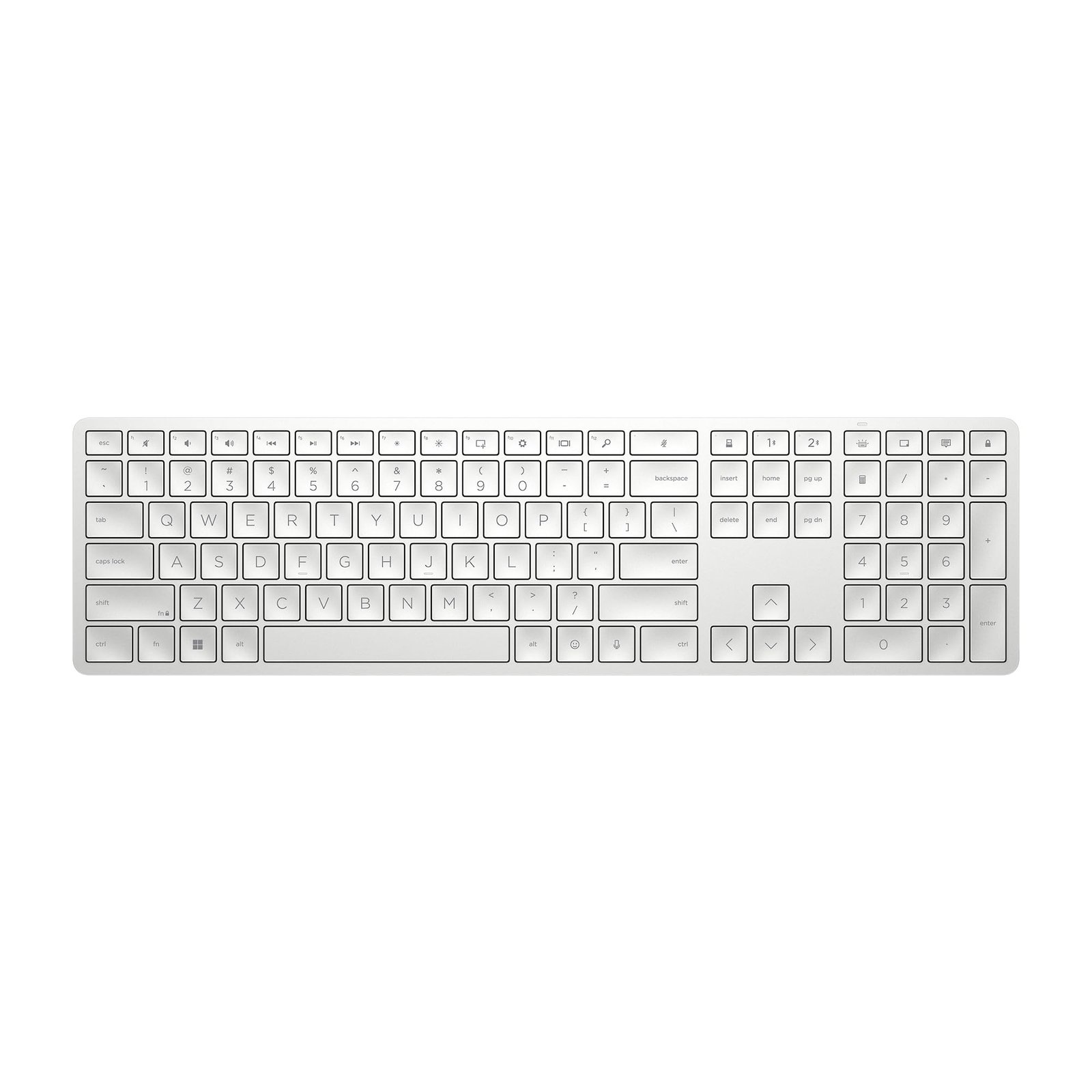 Illustrative English QWERTY keyboard layout